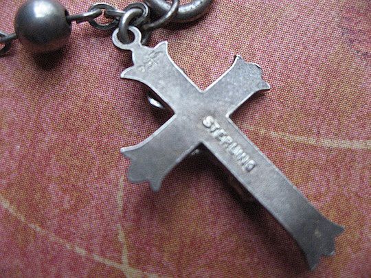 Sterling Beaded Chaplet With Crucifix Sterling Beaded Chaplet With Crucifix
