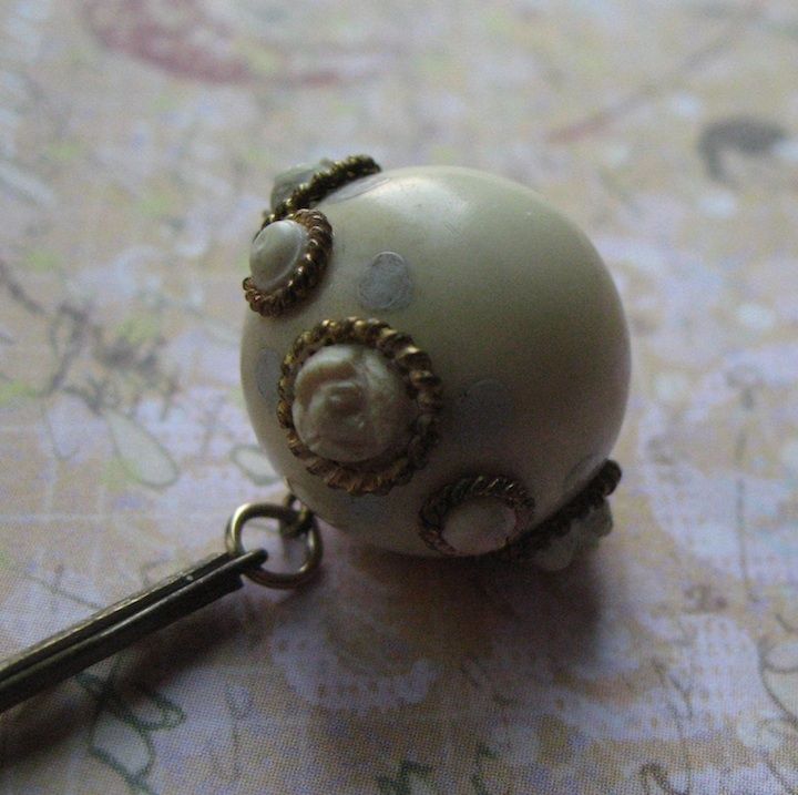 Victorian Inspired Lover's Knot With Rosaline Crystal Artisan Necklace Victorian Inspired Lover's Knot With Rosaline Crystal Artisan Necklace