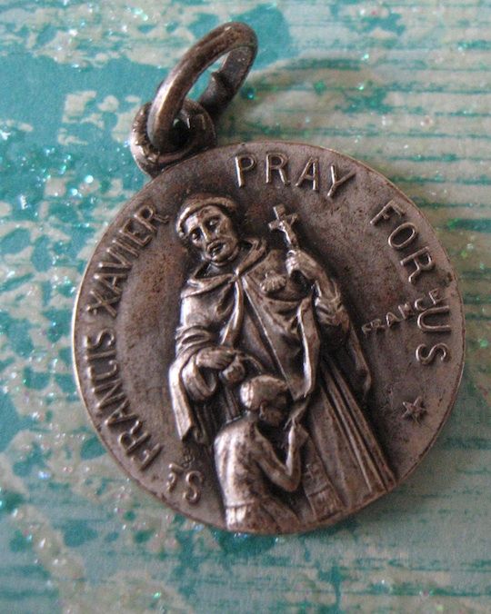 French St. Loyola/St. Francis Medallion French St. Loyola/St. Francis Medallion