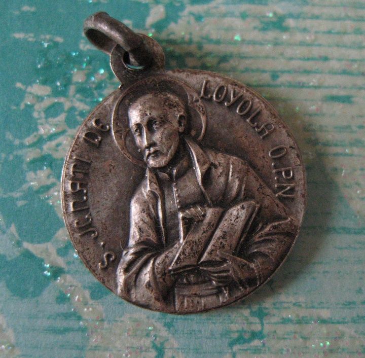French St. Loyola/St. Francis Medallion French St. Loyola/St. Francis Medallion