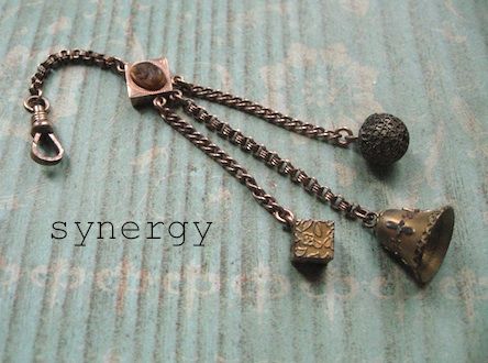 Victorian Fob With Tiger Eye Cameo and Dangling Etruscan Charm Trio Victorian Fob With Tiger Eye Cameo and Dangling Etruscan Charm Trio