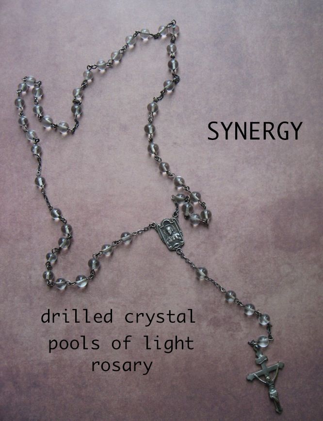 Pools Of Light Rock Crystal Rosary With Sacred Heart Of Jesus Pools Of Light Rock Crystal Rosary With Sacred Heart Of Jesus