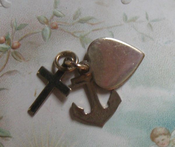 Danecraft Hope, Faith and Charity Charm in Gold Fill Danecraft Hope, Faith and Charity Charm in Gold Fill