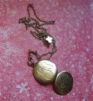 Victorian Fleur-de Lis Seed Pearl Slider Chain With Wightman & Hough Monogrammed Locket Victorian Fleur-de Lis Seed Pearl Slider Chain With Wightman & Hough Monogrammed Locket