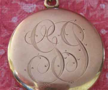 Victorian Fleur-de Lis Seed Pearl Slider Chain With Wightman & Hough Monogrammed Locket Victorian Fleur-de Lis Seed Pearl Slider Chain With Wightman & Hough Monogrammed Locket