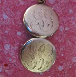 Victorian Fleur-de Lis Seed Pearl Slider Chain With Wightman & Hough Monogrammed Locket Victorian Fleur-de Lis Seed Pearl Slider Chain With Wightman & Hough Monogrammed Locket