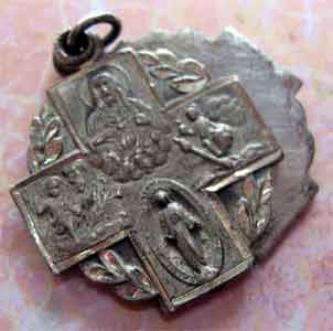 Sterling Four Way Sliding Cruciform Medal by Catamore Sterling Four Way Sliding Cruciform Medal by Catamore