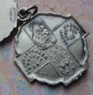 Sterling Four Way Sliding Cruciform Medal by Catamore Sterling Four Way Sliding Cruciform Medal by Catamore