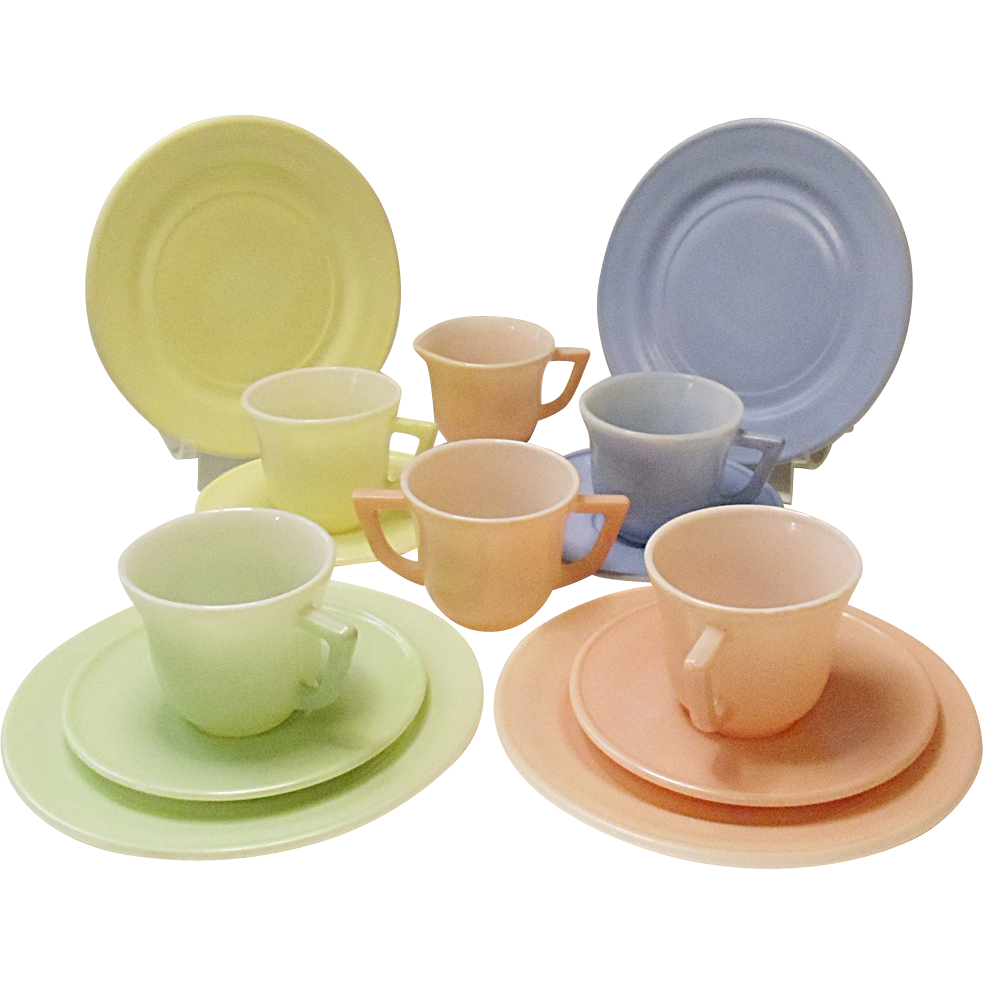 hazel atlas little hostess party set