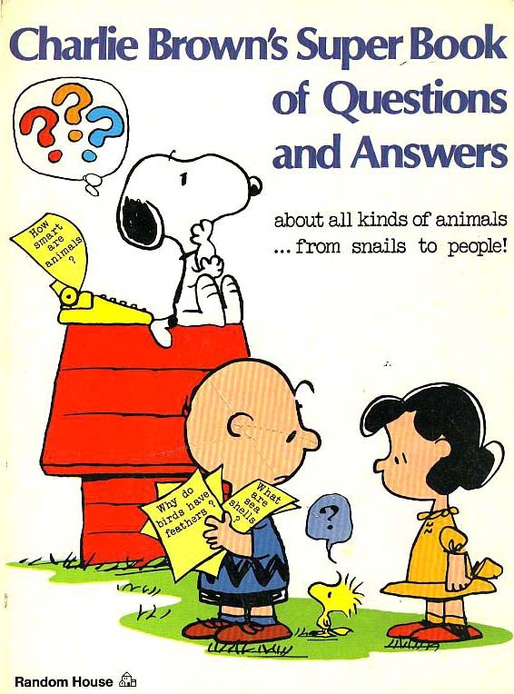 CHARLIE BROWN'S 1970's Super Book Questions & Answers - Comic Strips / Snoopy / Animation / Cartoons CHARLIE BROWN'S 1970's Super Book Questions & Answers - Comic Strips / Snoopy / Animation / Cartoons