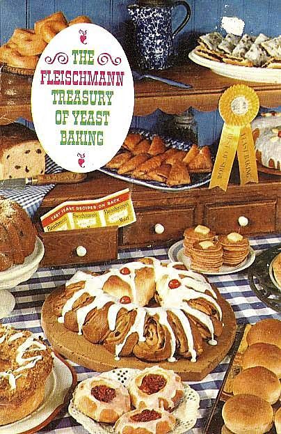 1962 Fleischmann Treasury of Yeast Baking Cookbook - Illustrated / Advertising / Vintage / Bread 1962 Fleischmann Treasury of Yeast Baking Cookbook - Illustrated / Advertising / Vintage / Bread
