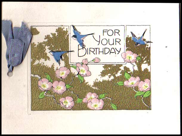 WOW 1950's Vintage Birthday Greeting Cards 'Set of Three' UNUSED - Silhouette / Romance / Bluebird / Loves WOW 1950's Vintage Birthday Greeting Cards 'Set of Three' UNUSED - Silhouette / Romance / Bluebird / Loves