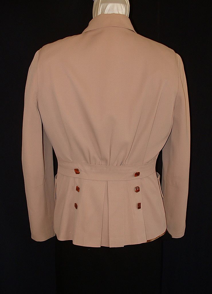 1940's Gabardine Jacket w/Bakelite Buttons sz M 1940's Gabardine Jacket w/Bakelite Buttons sz M