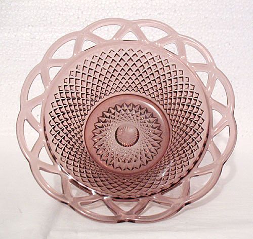 10% Off~Vintage Collectible 7 ¼ " Burgundy Glass Fruit Bowl by Imperial Glass Co in The Laced Edge Pattern from 1950-60s Mint 10% Off~Vintage Collectible 7 ¼ " Burgundy Glass Fruit Bowl by Imperial Glass Co in The Laced Edge Pattern from 1950-60s Mint