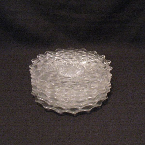 Vintage (7) Fostoria American Pattern 7" Salad Plates 1934-82 Excellent Condition Vintage (7) Fostoria American Pattern 7" Salad Plates 1934-82 Excellent Condition