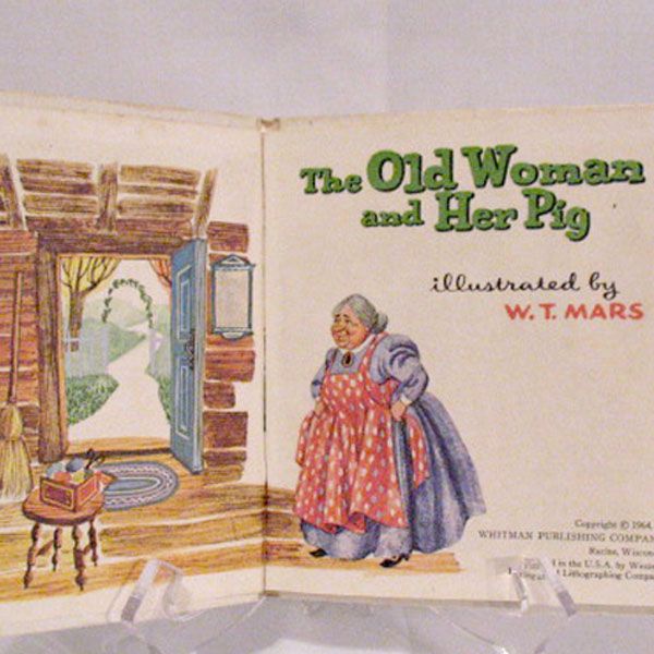 20% OFF Vintage Whitman Tell-a-Tales Book The Old Woman & Her Pig Very Good Condition 1964 20% OFF Vintage Whitman Tell-a-Tales Book The Old Woman & Her Pig Very Good Condition 1964