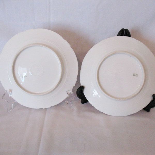 Vintage Collectible (2) Z S & Co 7 1/2" Salad Plates Fine Porcelain 1880-1918 Excellent Condition Vintage Collectible (2) Z S & Co 7 1/2" Salad Plates Fine Porcelain 1880-1918 Excellent Condition