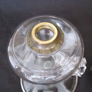 Vintage Tall Finger Kerosene Lamp Early 1900s Very Useable No Damage Vintage Tall Finger Kerosene Lamp Early 1900s Very Useable No Damage