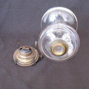 Vintage Tall Finger Kerosene Lamp Early 1900s Very Useable No Damage Vintage Tall Finger Kerosene Lamp Early 1900s Very Useable No Damage