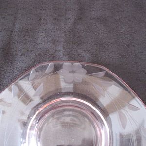 Vintage Fostoria Lemon Dish Rose Pink Floral Petal Flower 1930s Excellent Condition Vintage Fostoria Lemon Dish Rose Pink Floral Petal Flower 1930s Excellent Condition