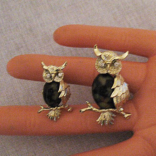 Unusual Vintage Signed Gerry's Figural Owl Scatter Pins/Brooches~UNWORN Unusual Vintage Signed Gerry's Figural Owl Scatter Pins/Brooches~UNWORN