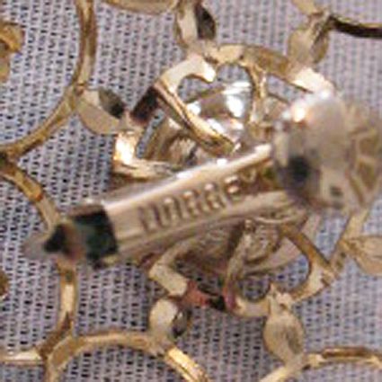 Signed Morrey Lacy Heart Vintage Convertible Brooch Necklace & Earrings Set Signed Morrey Lacy Heart Vintage Convertible Brooch Necklace & Earrings Set