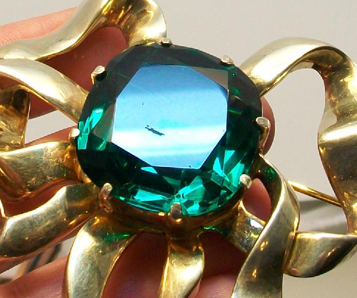 Spectacular EISENBERG 1940's Bow Pin - Huge! Spectacular EISENBERG 1940's Bow Pin - Huge!