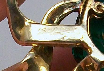 Spectacular EISENBERG 1940's Bow Pin - Huge! Spectacular EISENBERG 1940's Bow Pin - Huge!