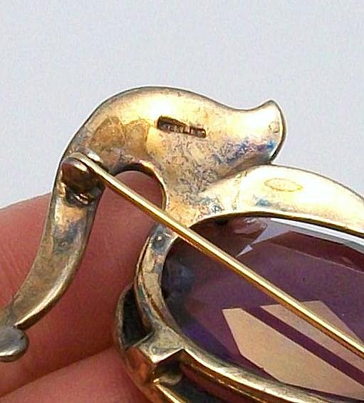 Beautiful figural Art Deco Sterling HERON Bird pin Beautiful figural Art Deco Sterling HERON Bird pin