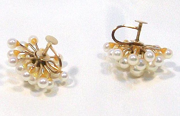 Estate14kt Yellow Gold PEARL Earrings - Tokyo Endo Estate14kt Yellow Gold PEARL Earrings - Tokyo Endo