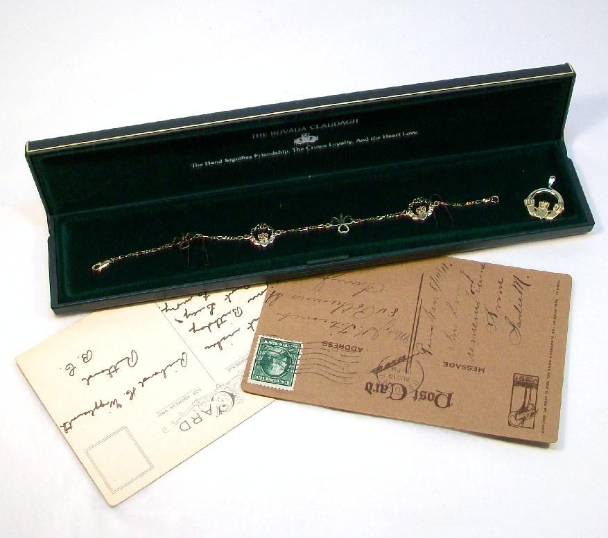 14kt Gold Rovada CLADDAGH Bracelet and Pendant 14kt Gold Rovada CLADDAGH Bracelet and Pendant