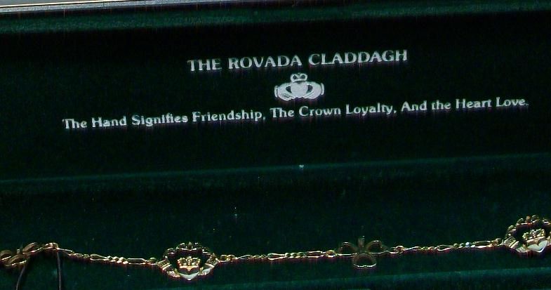 14kt Gold Rovada CLADDAGH Bracelet and Pendant 14kt Gold Rovada CLADDAGH Bracelet and Pendant
