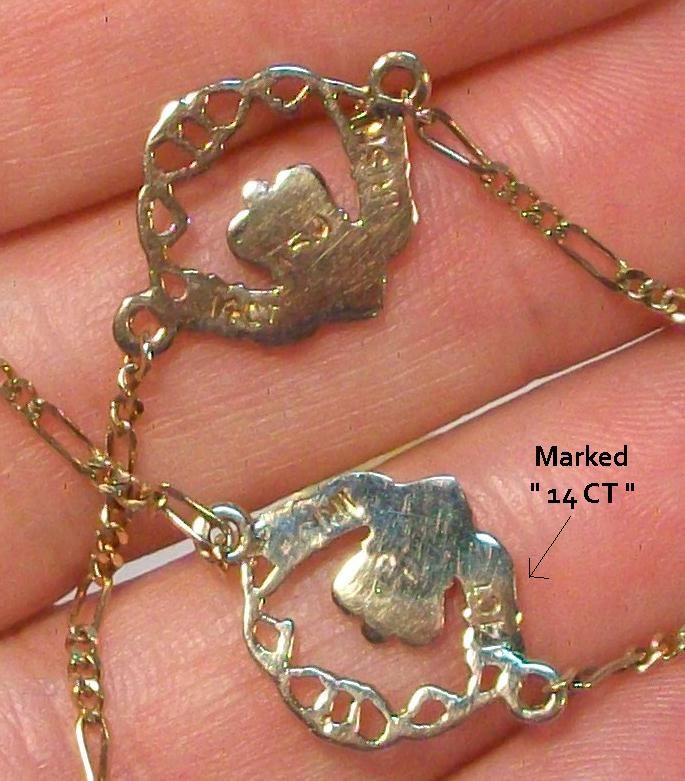14kt Gold Rovada CLADDAGH Bracelet and Pendant 14kt Gold Rovada CLADDAGH Bracelet and Pendant
