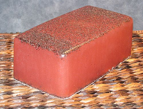 A four-pound loaf of Watermelon-scented pure glycerin soap. A four-pound loaf of Watermelon-scented pure glycerin soap.