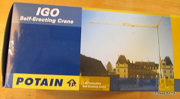 Potain Self-Erecting IGO Crane 1/50th TWH Model NIB Potain Self-Erecting IGO Crane 1/50th TWH Model NIB