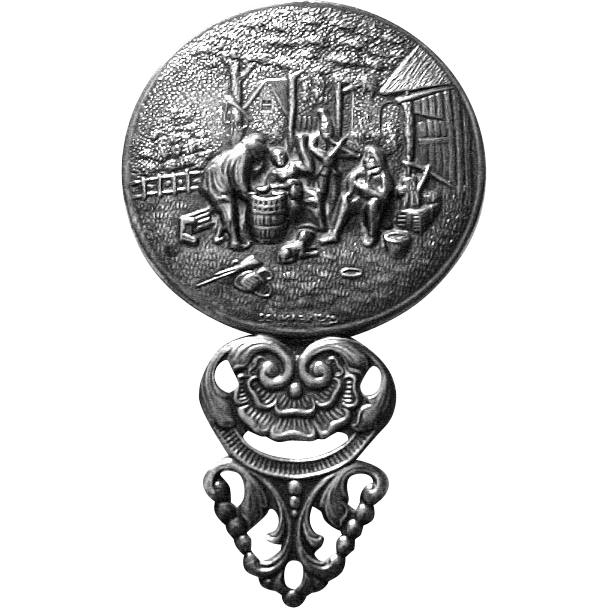 Vintage Ornate and Pretty Denmark Danish Silverplate Hand Mirror Vintage Ornate and Pretty Denmark Danish Silverplate Hand Mirror