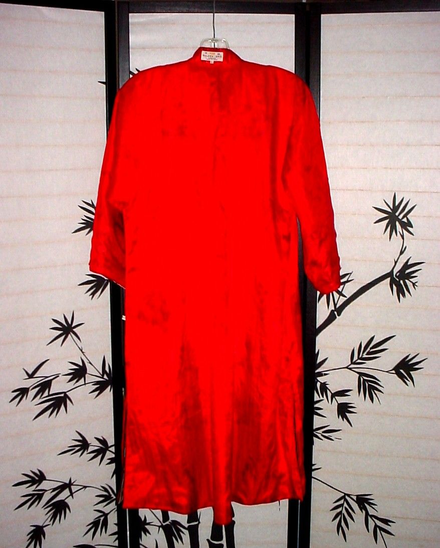 Ravishing Red Silk Embroidered Robe or Kimono - over 15 Colors Ravishing Red Silk Embroidered Robe or Kimono - over 15 Colors