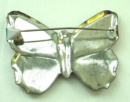 Tin Lithograph Butterfly Pin Tin Lithograph Butterfly Pin