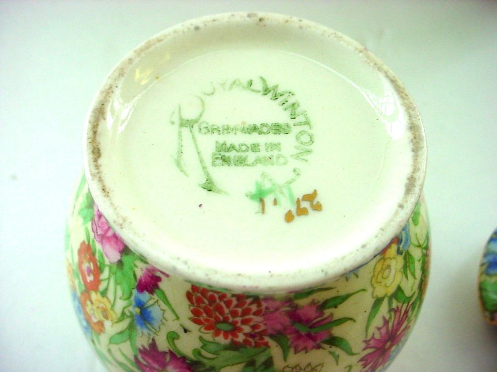 Royal Winton Grimwades Chintz Kew Pattern Jam or Jelly Jar Royal Winton Grimwades Chintz Kew Pattern Jam or Jelly Jar