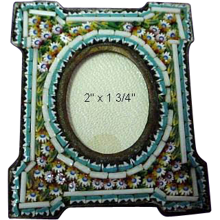 Antique Micromosaic/Micro Mosaic Miniature Frame Antique Micromosaic/Micro Mosaic Miniature Frame