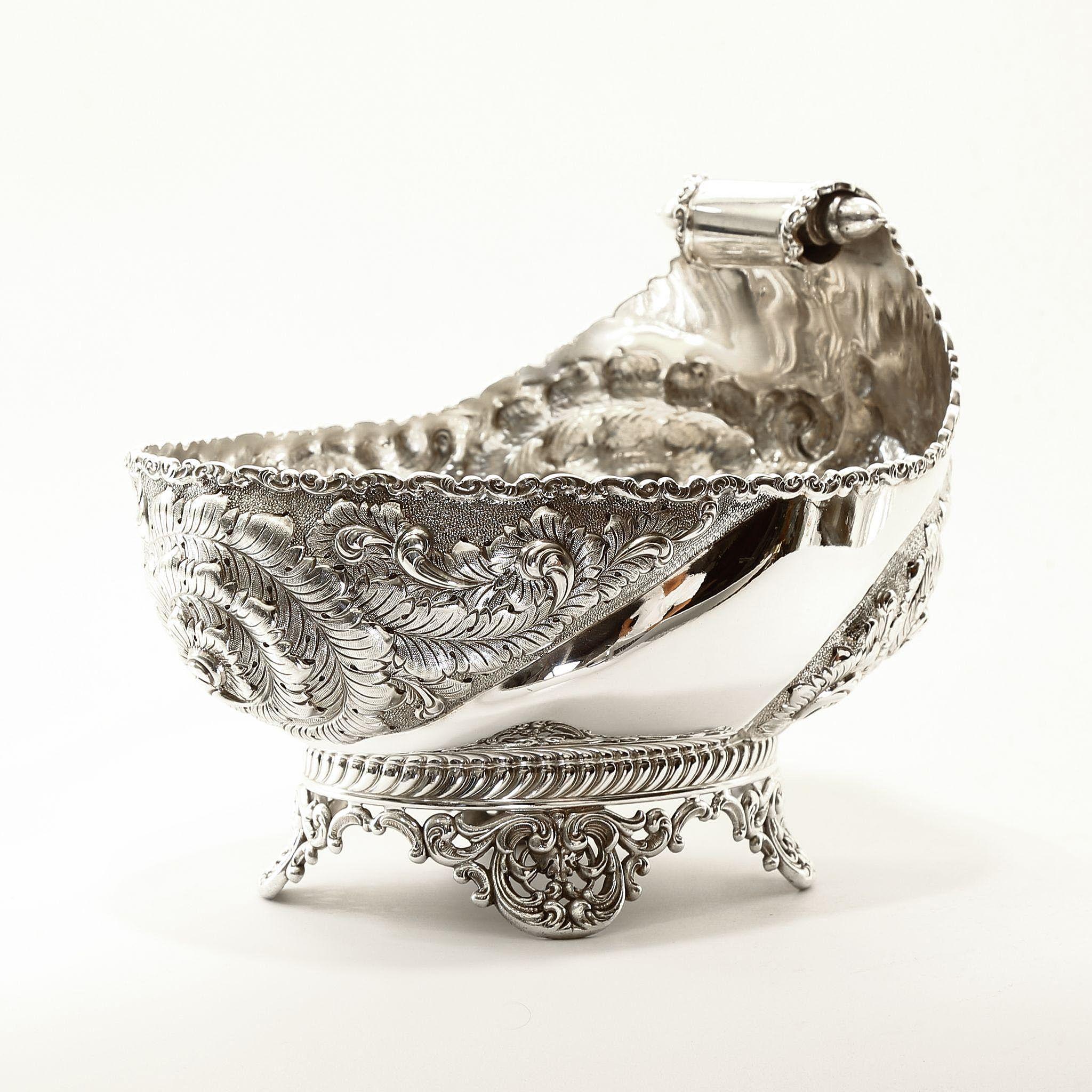 Magnificent Circa 1890 Victorian Silver Bowl Sgn. Wilcox Magnificent Circa 1890 Victorian Silver Bowl Sgn. Wilcox