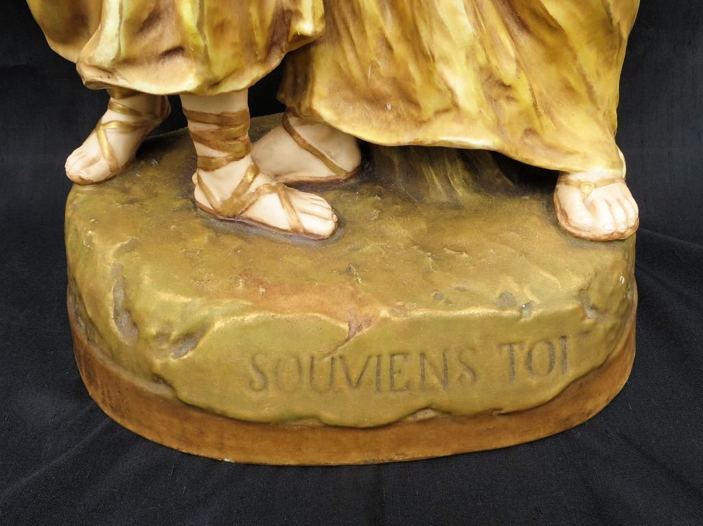 Antique Dated 1896 Signed Royal Dux Mother & Child Figurine Antique Dated 1896 Signed Royal Dux Mother & Child Figurine