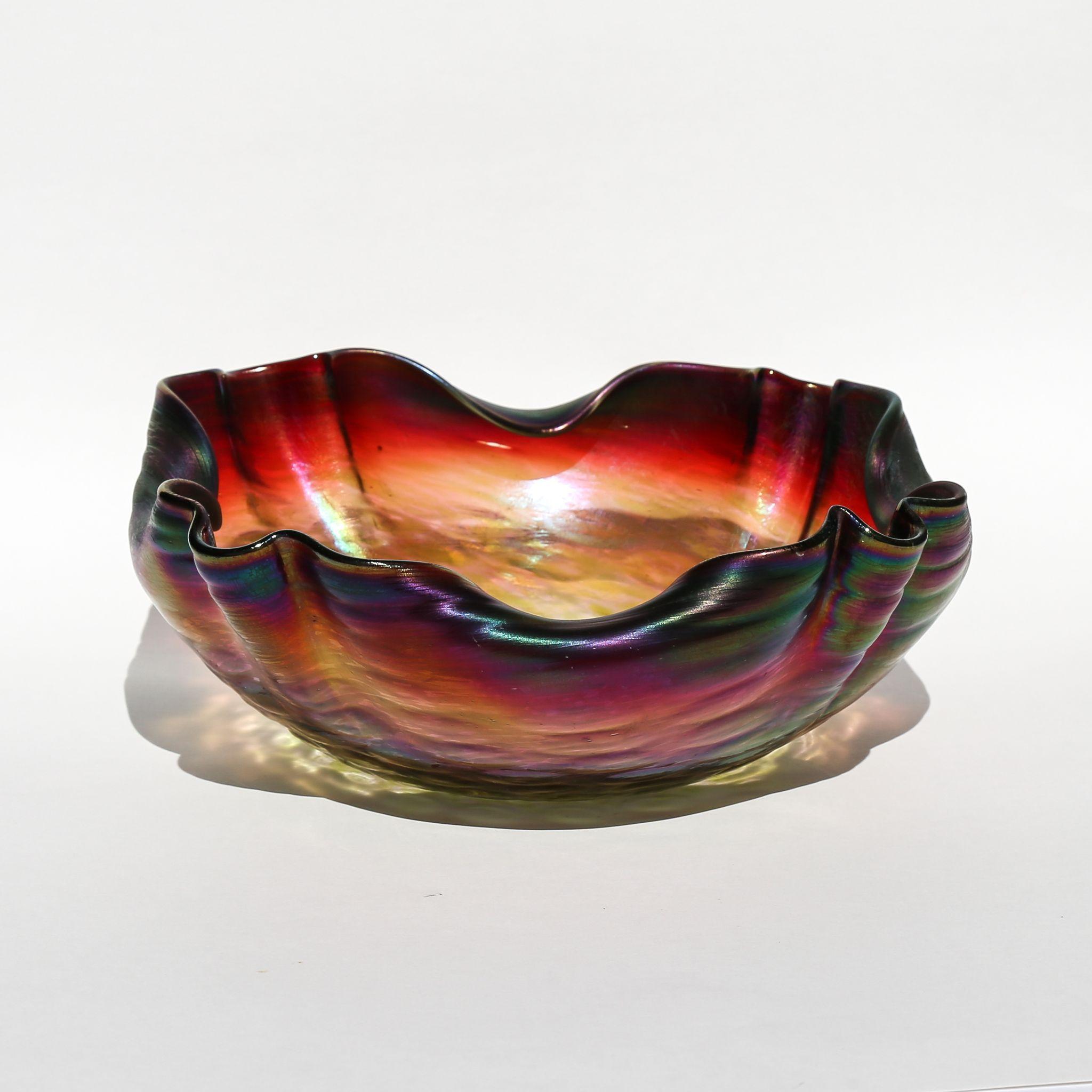Circa 1890 Art Nouveau Rindskopf Papita Bowl Circa 1890 Art Nouveau Rindskopf Papita Bowl