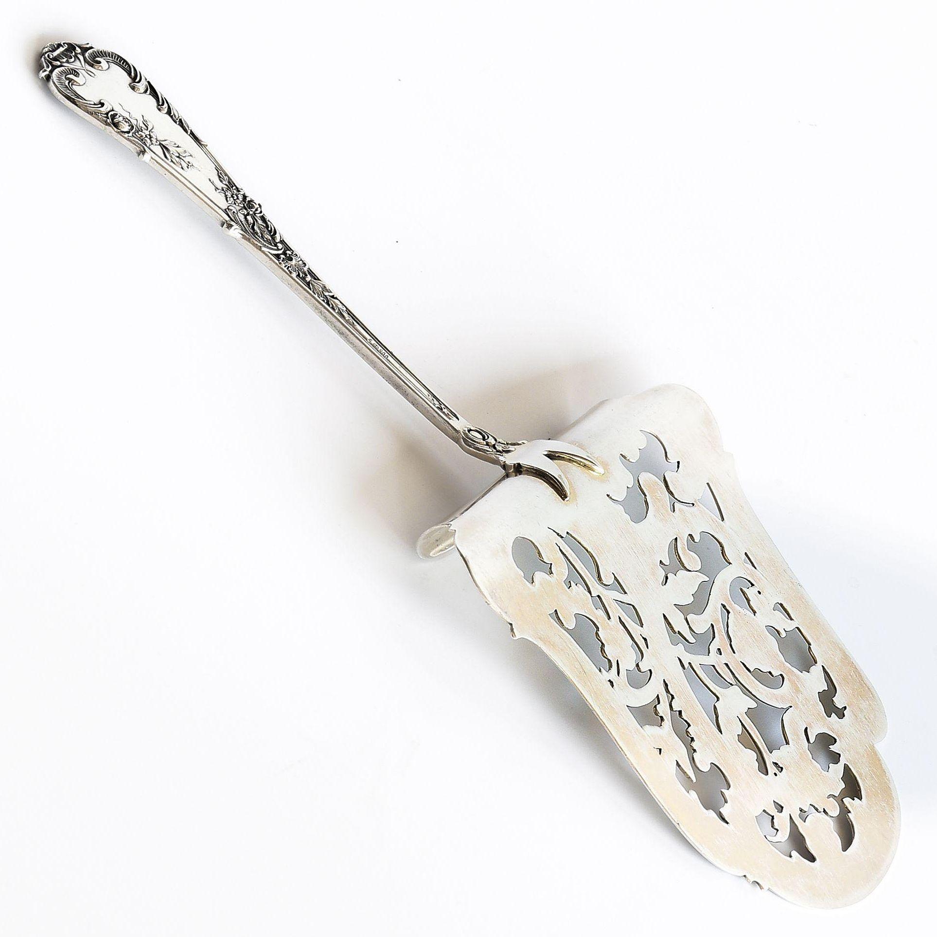 Vintage 800 Silver Austrian Ornate Asparagus Server Vintage 800 Silver Austrian Ornate Asparagus Server