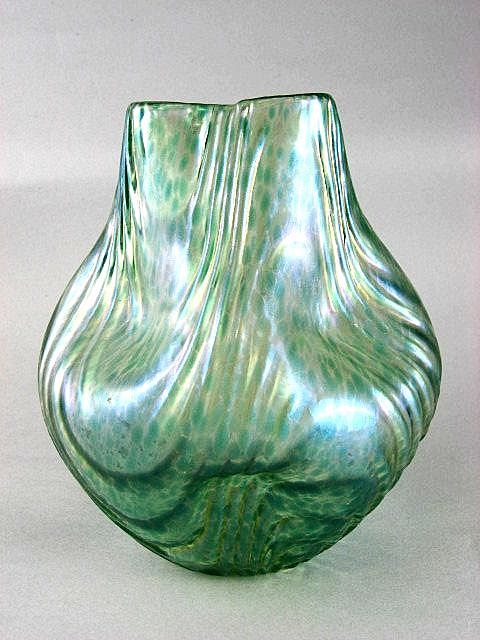 Loetz Oceanik Circa 1902 Vase - Rare Shape Loetz Oceanik Circa 1902 Vase - Rare Shape