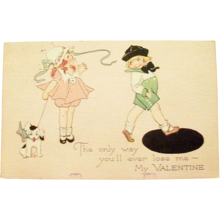 Gibson: The Only Way You'll Ever Lose Me-My Valentine Postcard - Marked Gibson: The Only Way You'll Ever Lose Me-My Valentine Postcard - Marked