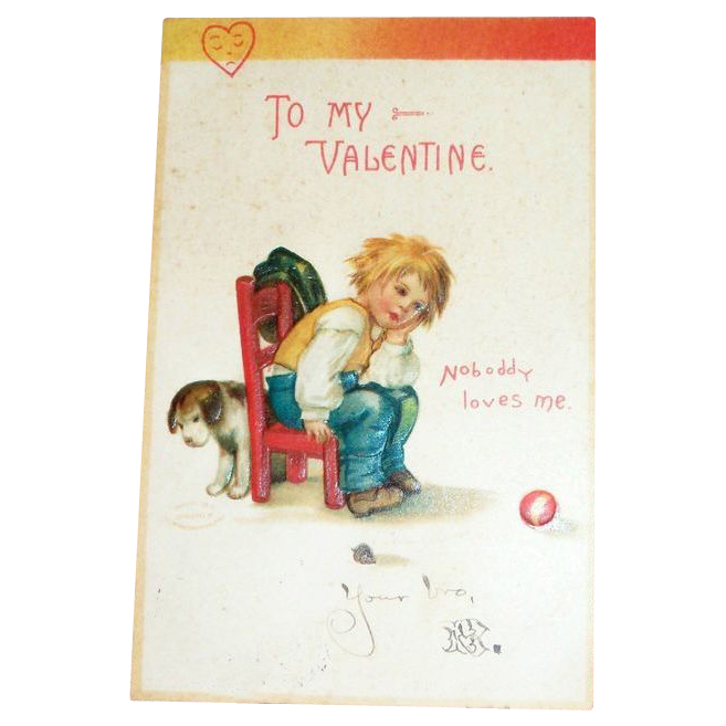 International Art Publishing: To My Valentine Postcard - Marked International Art Publishing: To My Valentine Postcard - Marked