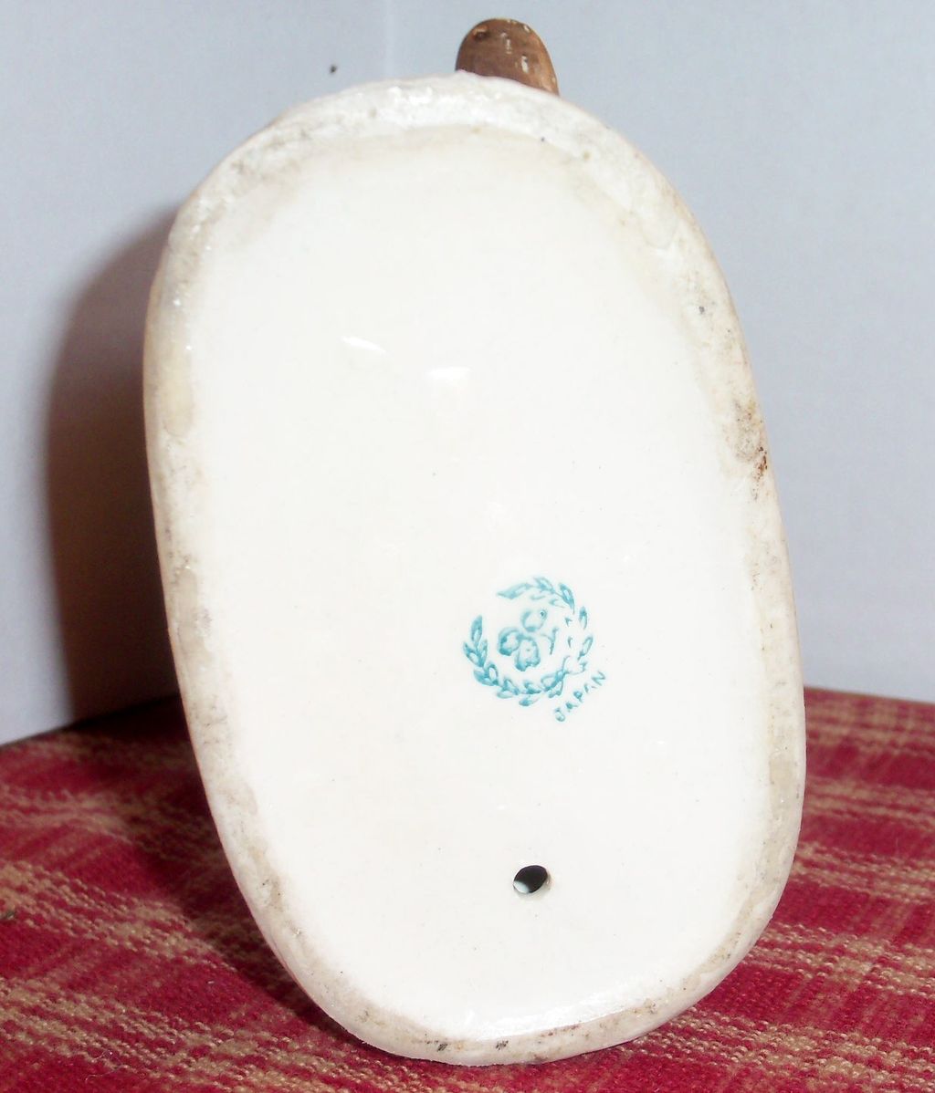 Big Bonnet Lady Hand Painted Porcelain Hummel-Like Figurine - Marked Big Bonnet Lady Hand Painted Porcelain Hummel-Like Figurine - Marked