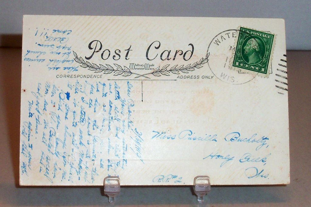 Whitney: I Send This Little Greeting....Easter Postcard - Marked Whitney: I Send This Little Greeting....Easter Postcard - Marked