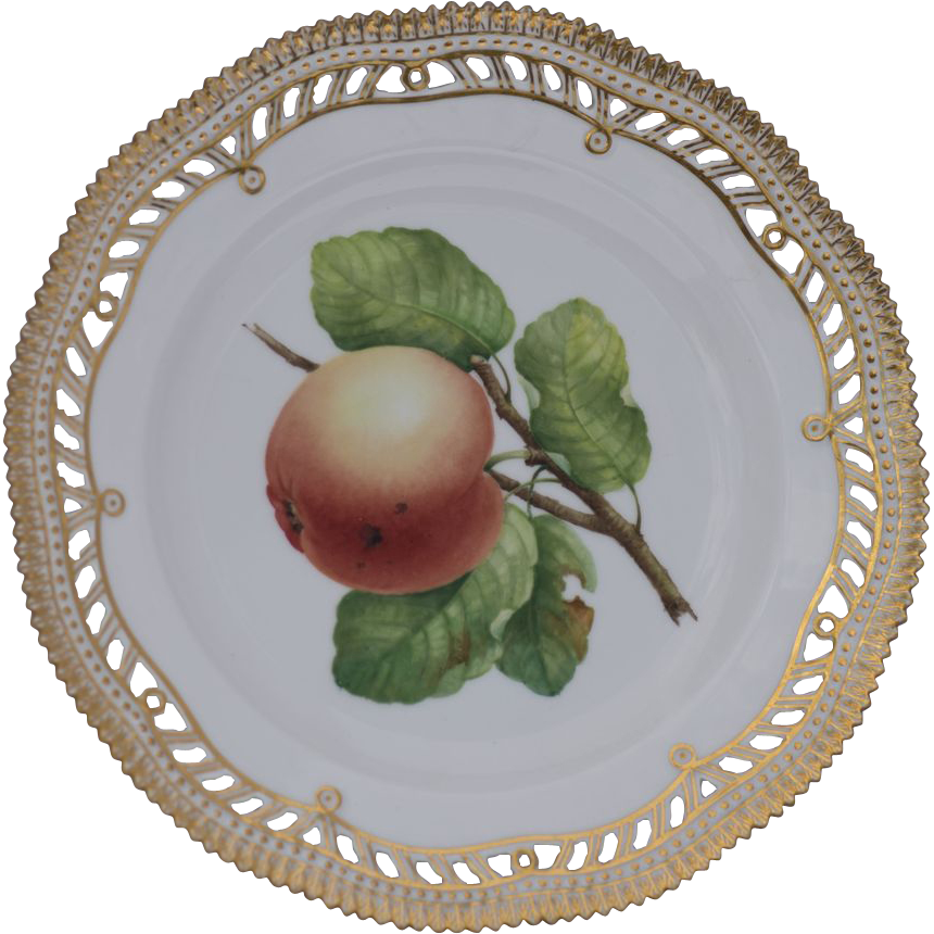 Flora Danica Royal Copenhagen 9 inch Fruit Plate Flora Danica Royal Copenhagen 9 inch Fruit Plate